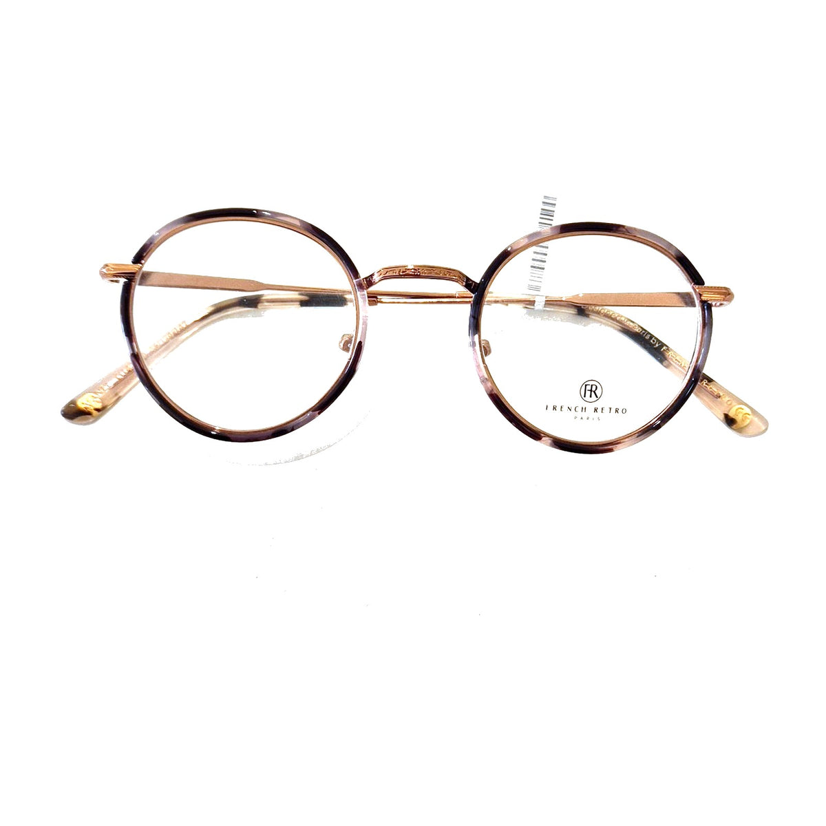 French Retro Manel – armação, tartaruga rosa/bronze