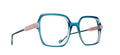 Caroline Abram Reina 940 bleu pétrole et rose – vue de face