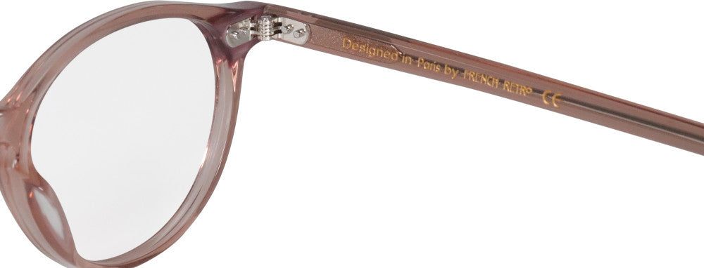 French Retro Ary – armação, cristal rosa, detalhe