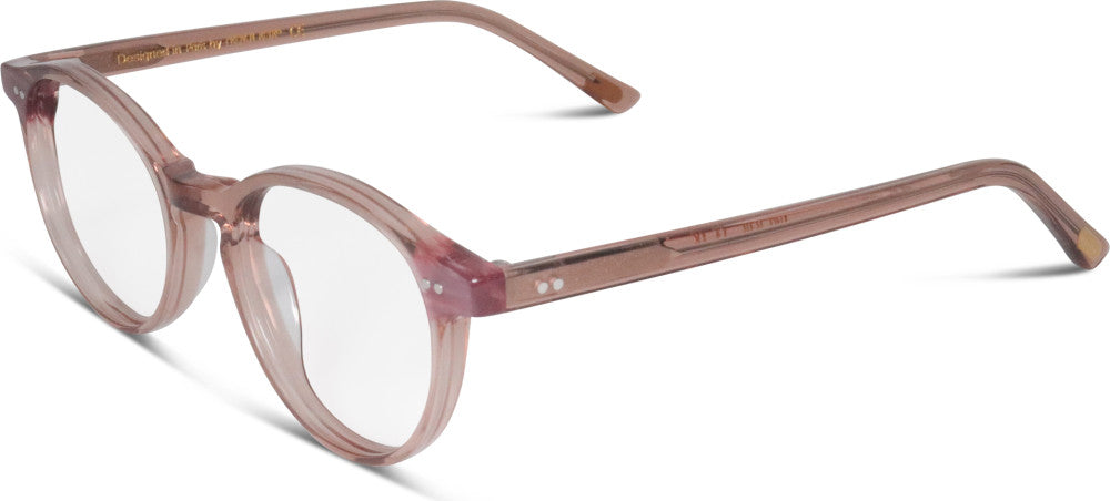 French Retro Ary – armação, cristal rosa, perfil