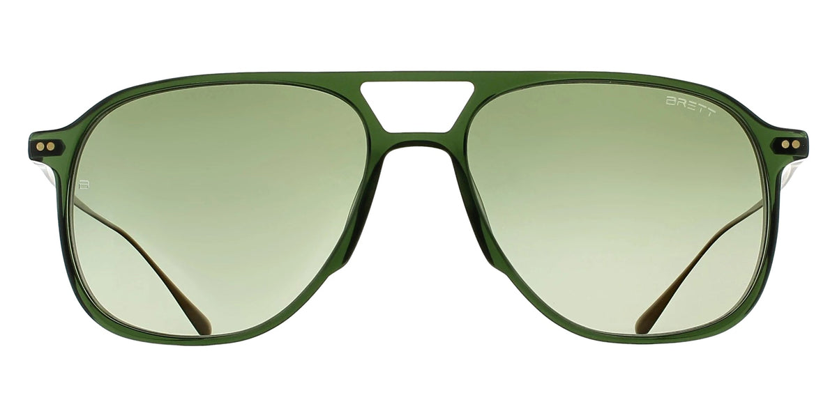 BRETT Brown Sun – lunettes de soleil, vue de face, coloris C19 Green/Copper