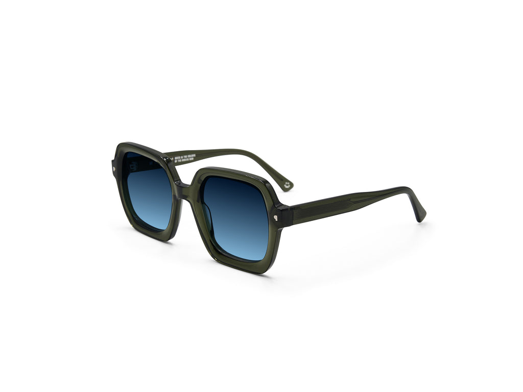 PAWA Akiba Khaki – lunettes de soleil, vue de trois quarts