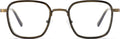 Óculos graduados French Retro Gabin em metal, cor Kaki/Bronze — Steve Attal Optic, Lisboa