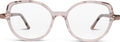 French Retro Scaty – armação, cristal rosa/tartaruga