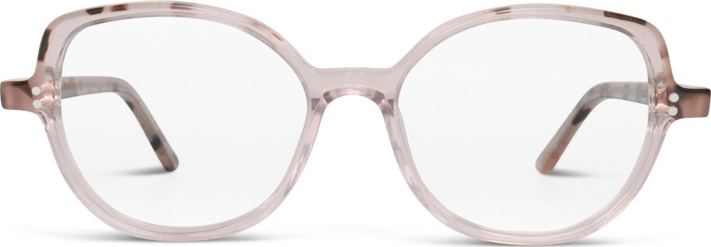 French Retro Scaty – armação, cristal rosa/tartaruga